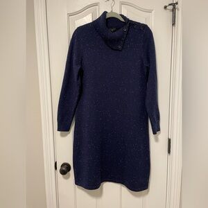Talbots Sweater Dress - Navy - LP